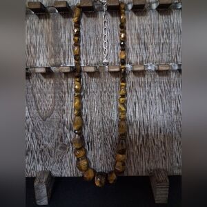 Jay King Mine Finds DTR .925 Tiger's Eye Mixed Bead Gemstone Necklace
